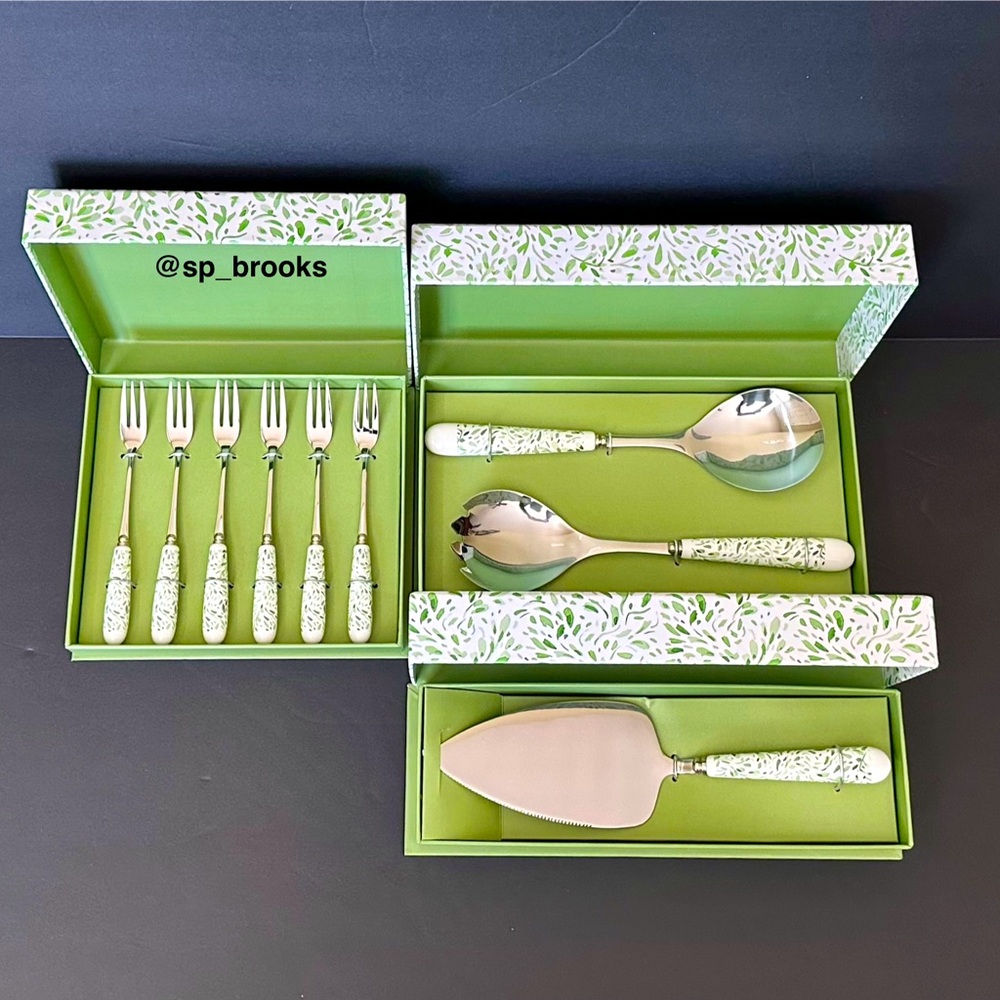 🎁GRACE TEAWARE 9PC Dessert Bar - Pastry Forks and Cake, Spoon and Spork Servers